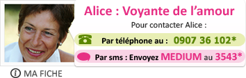 Alice : Voyance amour avec voyante
